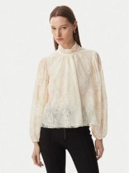Rinascimento Bluzka CFC0127485003 Kremowy Regular Fit. Białe bluzki Rinascimento, m, bez wzorów, z bawełny, bez kołnierzyka, bez ramiączek. Za 509.99 zł.