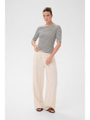 Kaffe Koszulka w kolorze kremowym rozmiar: XL. Brązowe bluzki Kaffe, xl, bez wzorów, bez kołnierzyka, bez ramiączek. Za 139.95 zł.