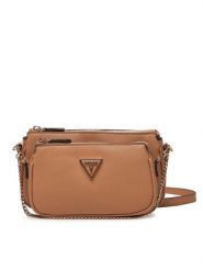 Guess Torebka HWZG78 79710 Brązowy. Brązowe listonoszki Guess, z aplikacjami, ze skóry, bez dodatków. Za 329.99 zł.
