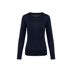 Suprima sweter z okrągłym dekoltem dla kobiet Kariban Premium. Czarne swetry KARIBAN, na zimę, bez wzorów, z bawełny, bez ramiączek. Za 204.50 zł.