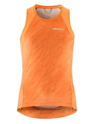 Craft Top kolarski "Core Endur Sing" w kolorze pomarańczowym rozmiar: L. Pomarańczowe topy Craft, l, bez wzorów, bez kołnierzyka, bez ramiączek. Za 109.52 zł.