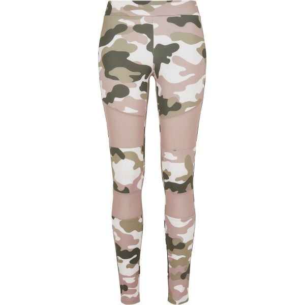 Legginsy damskie Urban Classics camouflage tech. Czerwone legginsy Urban Classics, bez wzorów, z meshu. Za 126.50 zł.