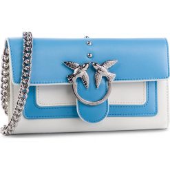 Torebka PINKO - Golgotha Wallet With Shoulder PE 19 PLTT 1P21CJ Y5FF Bianco/Azz ZE5. Białe torebki klasyczne Pinko, bez wzorów, ze skóry, bez dodatków. W wyprzedaży za 469.00 zł.