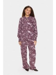 SAINT TROPEZ Bluzka w kolorze bordowo-jasnoróżowym rozmiar: L. Czerwone bluzki Saint Tropez, l, bez wzorów, z wiskozy, klasyczne, bez kołnierzyka, bez ramiączek. Za 126.99 zł.