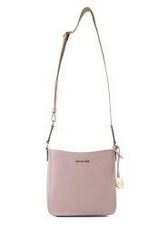 Michael Kors Skórzana torebka w kolorze jasnoróżowym - 20 x 22 x 7 cm rozmiar: onesize. Różowe torby na ramię Michael Kors, bez wzorów, z materiału, na ramię, bez dodatków. Za 503.95 zł.
