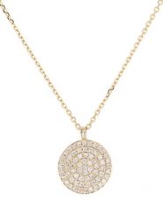 Revoni Złoty naszyjnik z diamentową zawieszką - dł. 40 cm rozmiar: onesize. Żółte naszyjniki Revoni, z diamentem, złote. Za 2,253.99 zł.