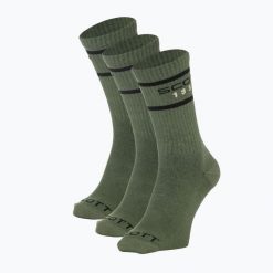 Skarpety SCOTT Retro Casual Crew 3. Zielone skarpety Scott, bez wzorów, z bawełny. Za 62.99 zł.