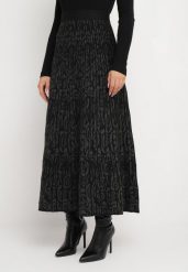 Czarna Rozkloszowana Spódnica Maxi z Wiskozy Sorvin. Czarne spódnice Born2be, bez wzorów, z tkaniny, maxi, rozkloszowane. Za 129.99 zł.