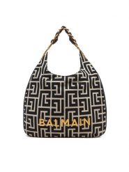 Balmain Torebka DN0BT929TJQX Czarny. Czarne shopper Balmain, bez wzorów, z materiału, bez dodatków. Za 7,309.00 zł.