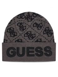 Guess Czapka AM9695 POL01 Czarny. Czarne czapki Guess, z aplikacjami, z nylonu. Za 154.99 zł.