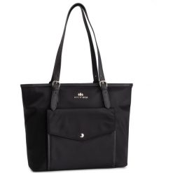 Torebka WITTCHEN - 88-4E-219-1 Czarny. Czarne shopper Wittchen, bez wzorów, z materiału, bez dodatków. W wyprzedaży za 329.00 zł.