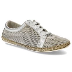 Srebrne Espadryle Lemar Wygodne Buty Damskie. Szare espadryle Lemar, bez wzorów, bez obcasa, bez zapięcia. Za 179.00 zł.