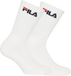 Skarpetki Fila 2-pak białe 39-42 - klasyczne, komfortowe. Białe skarpety 661, bez wzorów, z bawełny. Za 119.99 zł.