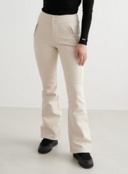 Damskie spodnie softshellowe z polarem, hydrofobowe Stretch kawa z mlekiem. Białe spodnie narciarskie AIM'N, l, bez wzorów, z elastanu, narciarskie. Za 814.00 zł.