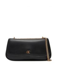 Calvin Klein Torebka Ck Convertible Chain Small Bag LV04F3172G Czarny. Czarne torebki klasyczne Calvin Klein, bez wzorów, ze skóry, bez dodatków. Za 559.99 zł.