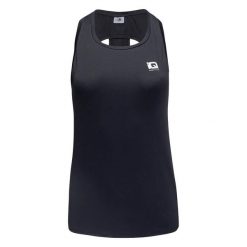 Tank Top Damski Tinga. Czarne topy IQ, bez wzorów, bez kołnierzyka, bez ramiączek. Za 94.99 zł.