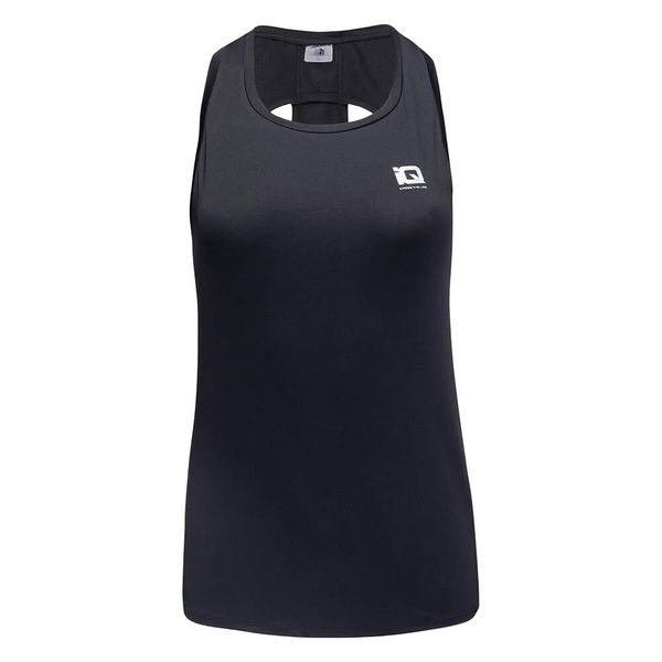 Tank Top Damski Tinga. Czarne topy IQ, bez wzorów, bez kołnierzyka, bez ramiączek. Za 100.99 zł.