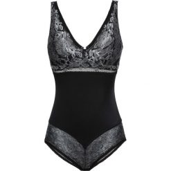 Body bonprix czarno-ecru. Czarne body bonprix, z aplikacjami, z koronki. Za 99.99 zł.