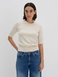 Someday Sweter w kolorze kremowym rozmiar: 42. Brązowe swetry someday., bez wzorów, bez ramiączek. Za 149.31 zł.