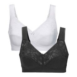 Cellbes Biustonosz Anna 2 Pack czarny biały female czarny/biały 95C. Białe bielizna sportowa Cellbes, bez wzorów, z tkaniny. Za 159.00 zł.