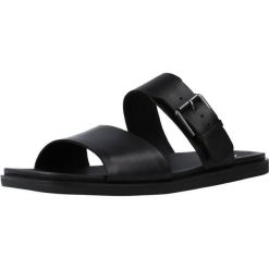 Sandały CLARKS 26158693 Czarny. Czarne sandały Clarks, bez wzorów, ze skóry, bez obcasa, bez zapięcia. Za 256.99 zł.