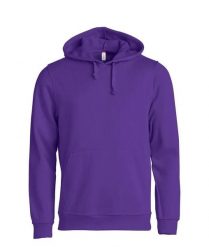 Clique Basic Hoody bluza z kapturem unisex, materiał stabilizowany – bright. Czerwone bluzy CLIQUE, xs, bez wzorów, z bawełny, z kapturem. Za 174.92 zł.