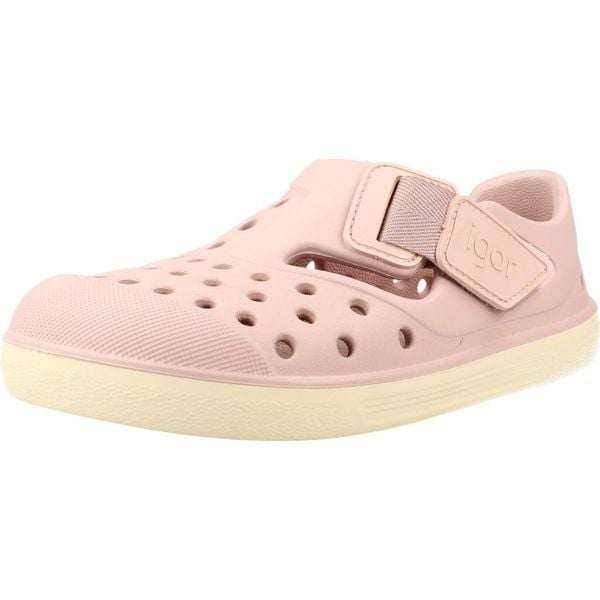 Sandały IGOR MALIBU Rose. Czerwone sandały Igor, bez wzorów, z materiału, bez obcasa, bez zapięcia. Za 156.99 zł.