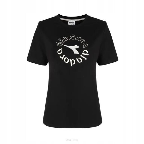 Koszulka tenisowa Diadora L. T-Shirt SS ESS. Sports. Czarne koszulki sportowe Diadora, bez wzorów, bez ramiączek, tenisowe. Za 89.99 zł.