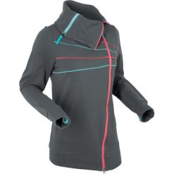 Sukienka bonprix szary leo. Szare bluzy bonprix, bez wzorów, bez kołnierzyka, bez ramiączek. Za 79.99 zł.