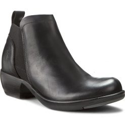 Botki FLY LONDON - Mexifly P143729000 Black. Czarne botki Fly London, bez wzorów, z materiału, bez obcasa, bez zapięcia. W wyprzedaży za 329.00 zł.