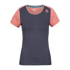 Koszulka damska Rafiki Chulilla. Niebieskie bluzki RAFIKI, bez wzorów, sportowe, bez kołnierzyka, bez ramiączek. Za 213.45 zł.