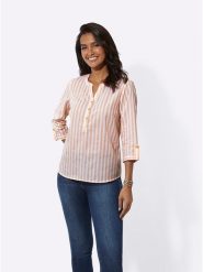 WITT WEIDEN Bluzka w kolorze biało-pomarańczowym rozmiar: 50. Białe bluzki WITT WEIDEN, bez wzorów, z bawełny, bez kołnierzyka, bez ramiączek. Za 52.79 zł.