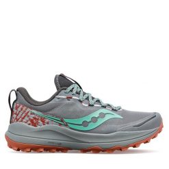 Buty do biegania Saucony. Szare obuwie sportowe Saucony, bez zapięcia, do biegania. Za 679.99 zł.