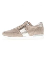 Gabor Skórzane sneakersy w kolorze beżowo-złotym rozmiar: 39. Brązowe trampki Gabor, bez wzorów, ze skóry, bez zapięcia. Za 158.47 zł.