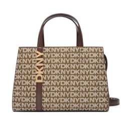 Torebka DKNY. Brązowe torebki klasyczne DKNY, bez wzorów, bez dodatków. Za 739.99 zł.