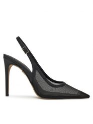 Aldo Sandały Stessyslingm 13906770 Czarny. Czarne sandały Aldo, bez wzorów, z materiału, bez obcasa, na szpilce, bez zapięcia. Za 379.99 zł.