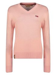 Geographical Norway Sweter "Falonne" w kolorze jasnoróżowym rozmiar: L. Różowe swetry Geographical Norway, l, bez wzorów, bez ramiączek. Za 114.44 zł.