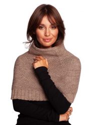 Be Wear Szal-koło w kolorze beżowym - 43 x 39 cm rozmiar: onesize. Brązowe szaliki Be Wear, bez wzorów, z materiału. Za 113.95 zł.