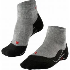 Skarpetki damskie Falke TK5 Short. Szare skarpety COCOON, bez wzorów, z materiału. Za 156.50 zł.