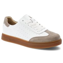 Białe Sneakersy Filippo Sportowe Obuwie Damskie. Białe obuwie sportowe Filippo, na wiosnę, z gumy, bez zapięcia. Za 149.00 zł.