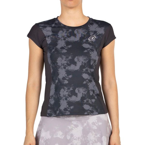 T-shirt Bullpadel Eduje Woman. Czarne t-shirty bullpadel, bez wzorów, bez kołnierzyka, bez ramiączek. W wyprzedaży za 172.30 zł.