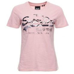 Koszulka turystyczna damska Superdry Photo Rose. Czerwone koszulki sportowe Superdry, bez wzorów, z bawełny, bez ramiączek. W wyprzedaży za 70.00 zł.