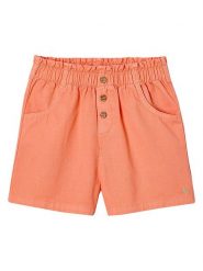 Vertbaudet Szorty dżinsowe w kolorze pomarańczowym rozmiar: 140. Pomarańczowe szorty Vertbaudet, bez wzorów, z bawełny. Za 34.99 zł.