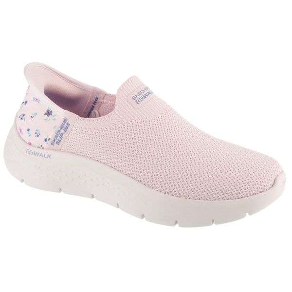Buty sportowe Sneakersy damskie, Slip-Ins: GO WALK Flex - Sunset Rose. Czerwone obuwie sportowe Skechers, bez zapięcia, trekkingowe, Skechers Sport. Za 349.99 zł.