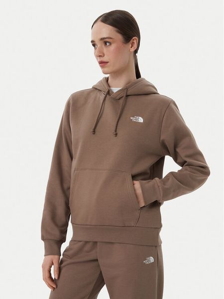 The North Face Bluza Evolution Simple Dome NF0A8CWN Brązowy jasny Regular Fit. Brązowe bluzy The North Face, s, bez wzorów, z syntetyku, bez kaptura. Za 299.99 zł.