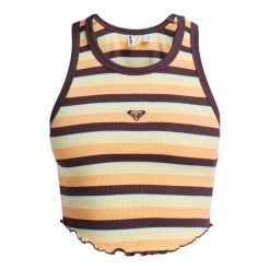 Top damski SUNLIGHT BOOST. Brązowe topy Roxy, m, bez wzorów, z bawełny, bez kołnierzyka, bez ramiączek. Za 149.99 zł.
