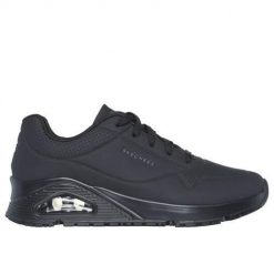 Buty do chodzenia damskie Skechers 108021ECBLK. Czarne obuwie sportowe Skechers, z materiału, bez zapięcia, trekkingowe. Za 542.00 zł.