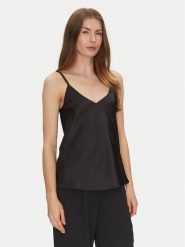 Rinascimento Top CFC0122601003 Czarny Regular Fit. Czarne topy Rinascimento, xl, bez wzorów, z syntetyku, bez kołnierzyka, bez ramiączek. Za 139.99 zł.