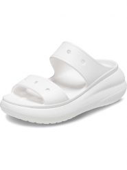 Crocs Klapki "Classic" w kolorze białym rozmiar: 37/38. Białe klapki Crocs, bez wzorów, z otwartym noskiem, bez obcasa. Za 140.95 zł.