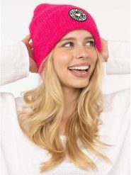 Zwillingsherz Czapka "Wild at Heart" w kolorze różowym rozmiar: onesize. Różowe czapki Zwillingsherz, bez wzorów, z materiału. Za 145.26 zł.